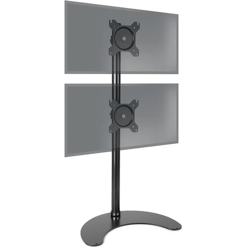 Dm15d2v2 Support 2 Écrans Sur Socle - Hauteur Ajustable - Compatible Vesa 75 100