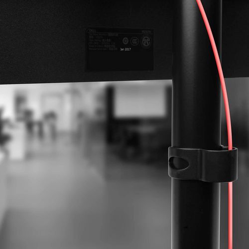 Dm15d2v2 Support 2 Écrans Sur Socle - Hauteur Ajustable - Compatible Vesa 75 100