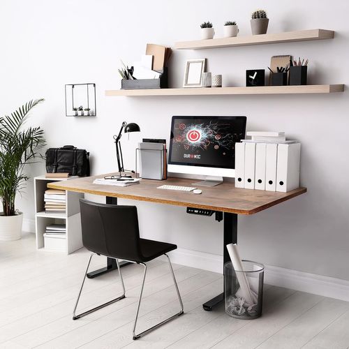 Plateau Pour Bureau Assis Debout De 140 X 60 X 2cm Duronic Tt140 Ao