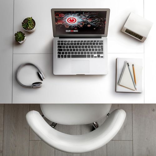 Plateau Pour Bureau Assis Debout De 160 X 60 X 2cm Duronic Tt160 We