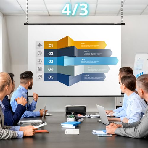 Bps90 16/9 Ecran De Projection TV Et Home Cinema De 90 Pouces 229 Cm 199 X 112 Cm