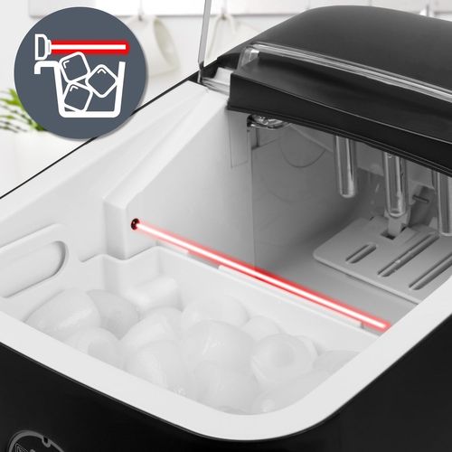 Machine à Glaçons Automatique De 120w 8 Cubes En 6 à 8 Minutes Réservoir De 1l - Icm12 Bk