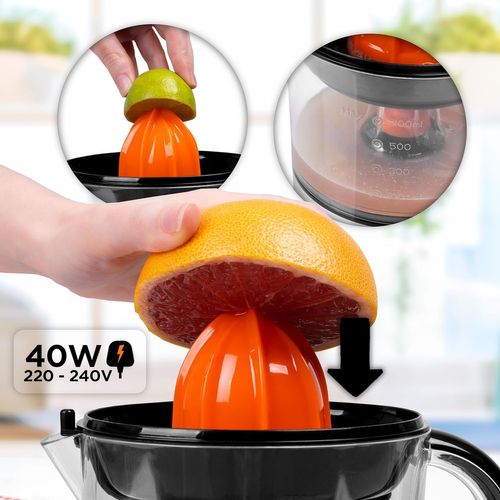 Presse-agrumes 40w Capacité De 700ml 2 Cônes Filtre Réglable Pour Pulpe Jus D’orange - Je407