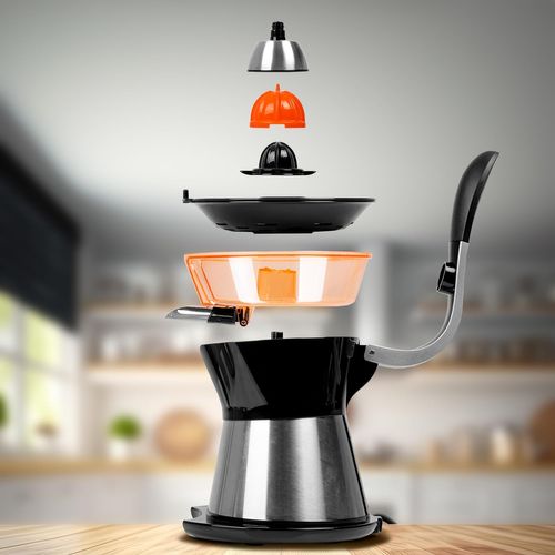 Presse-agrumes 300w 400ml Filtre Réglable Pour Pulpe Poignée En Alu Jus D'orange - Je304