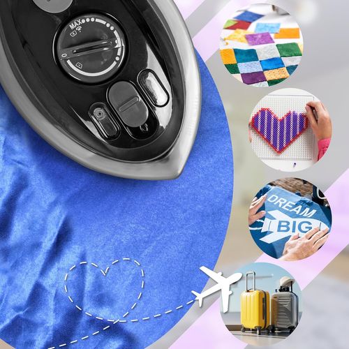 Si3 Bk Mini Fer à Repasser à Vapeur De Voyage 400w Léger Compact 495g Craft Patchwork