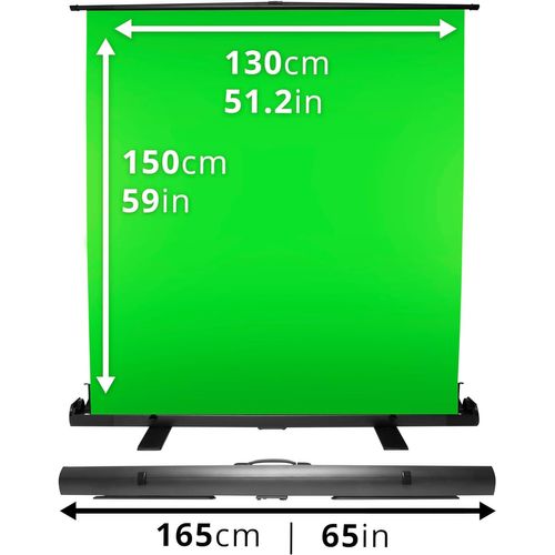 Fond Vert De 150 X 130cm Décor Pour Vidéos Et Contenu Toile Pour Effets Spéciaux Duronic Fps15 Gn
