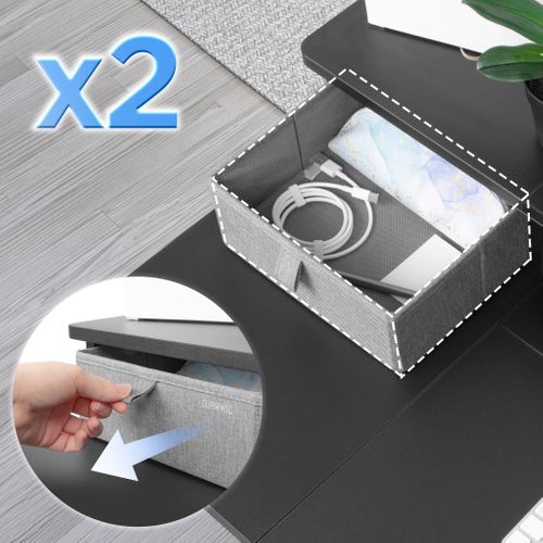 Dd2 Bk Planche De 120 Cm Avec 2 Tiroirs Pour Bureau