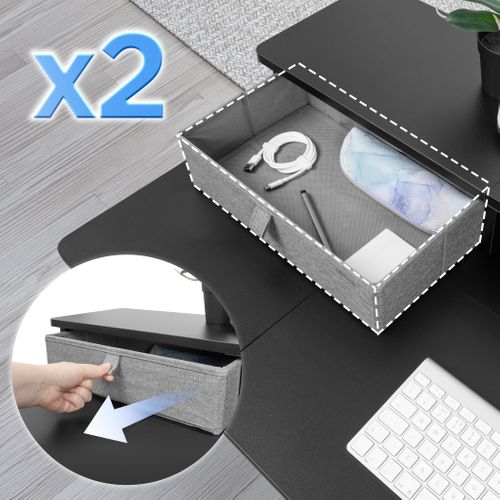 Dd3 Bk Planche De 120 Cm Avec 2 Tiroirs Pour Bureau