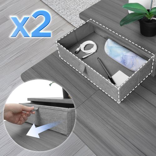 Dd3 Gy Planche De 120 Cm Avec 2 Tiroirs Pour Bureau