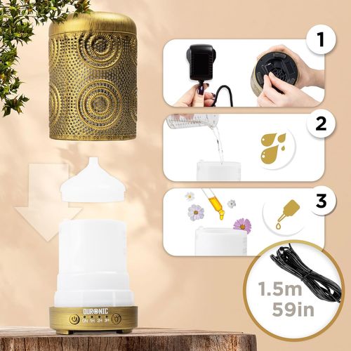 Ad41 Diffuseur D'arômes Brumisateur D'huiles Essentielles Purificateur D'air Aromathérapie