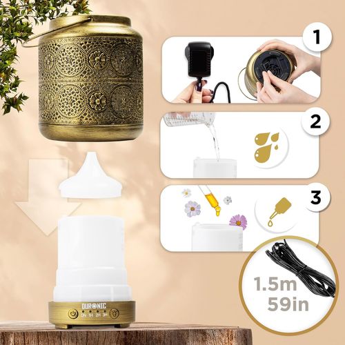 Ad42 Diffuseur D'arômes Brumisateur D'huiles Essentielles Purificateur D'air Aromathérapie