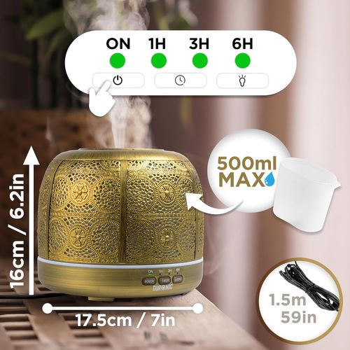 Ad43 Diffuseur D'arômes Brumisateur D'huiles Essentielles Purificateur D'air Aromathérapie