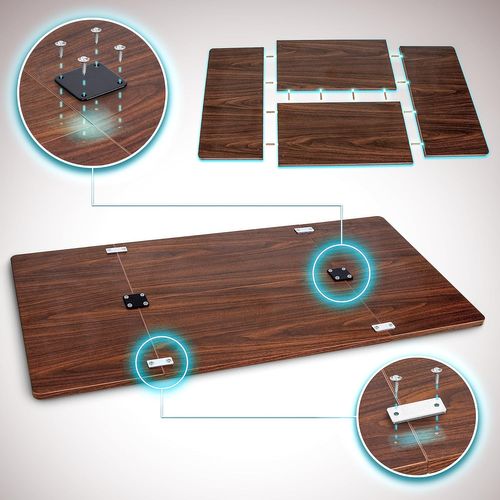 Plateau Pour Bureau Assis Debout De 120 X 60 X 2cm Duronic Tt120 Wt