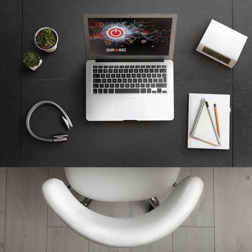 Tt160 Bk Plateau Pour Bureau Assis Debout De 160 X 60 X 2cm Duronic