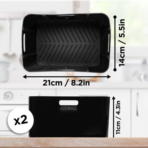 Afl1 2x Moules En Silicone Plats Réutilisables Accessoires Pour Friteuse à Air Airfryer