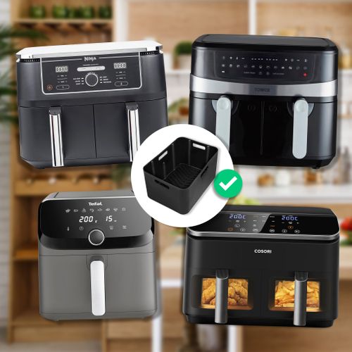 Afl1 2x Moules En Silicone Plats Réutilisables Accessoires Pour Friteuse à Air Airfryer