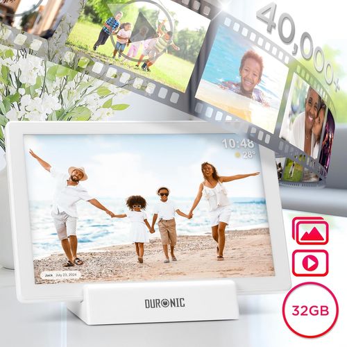 Frameo Pf1d We Cadre Photo Numérique Connecté Ecran Tactile 10,1 Pouces Lecteur Photo Vidéo