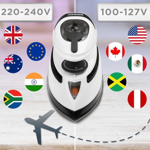 Si4 Wb Mini Fer à Repasser à Vapeur De Voyage 420w Réservoir D'eau De 30 Ml Compact