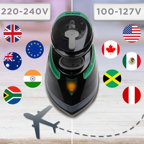 Si4 Bg Mini Fer à Repasser à Vapeur De Voyage 420w Réservoir D'eau De 30 Ml Compact