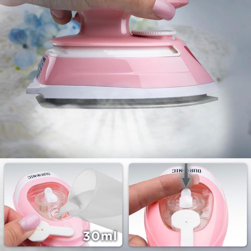 Si4 Pw Mini Fer à Repasser à Vapeur De Voyage 420w Réservoir D'eau De 30 Ml Compact