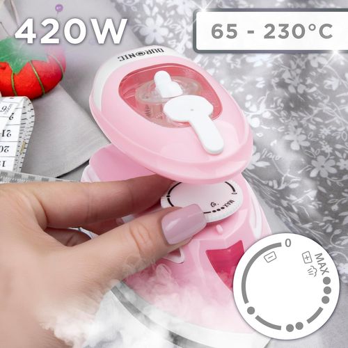 Si4 Pw Mini Fer à Repasser à Vapeur De Voyage 420w Réservoir D'eau De 30 Ml Compact