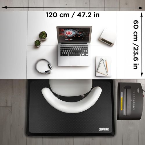 Bureau Assis-debout Électrique Avec Plateau De 120cm  Hauteur 72-118cm Max 70kg Duronic Cd120 Bw