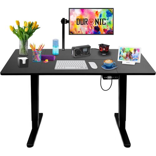 Cd140 Bk Bureau Assis-debout Électrique Plateau De 140 Cm Hauteur Ajustable 72 à 118 Cm
