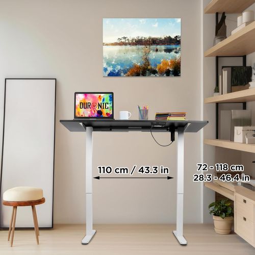 Cd140 Wk Bureau Assis-debout Électrique Plateau De 140 Cm Hauteur Ajustable 72 à 118 Cm