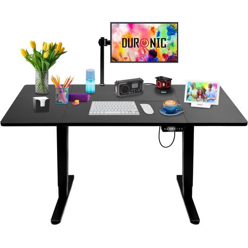 Cd160 Bk Bureau Assis-debout Électrique Plateau De 160 Cm Hauteur Ajustable 72 à 118 Cm