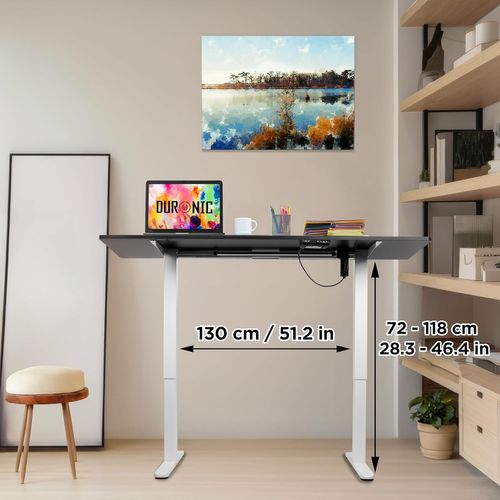 Cd160 Wk Bureau Assis-debout Électrique Plateau De 160 Cm Hauteur Ajustable 72 à 118 Cm