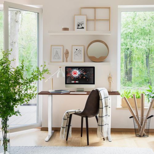 Cd160 Wt Bureau Assis-debout Électrique Plateau De 160 Cm Hauteur Ajustable 72 à 118 Cm