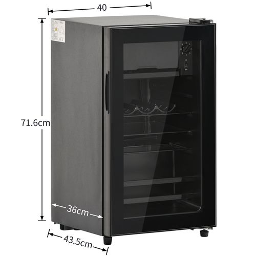 Mini Réfrigérateur Cube Noir 6l+70l