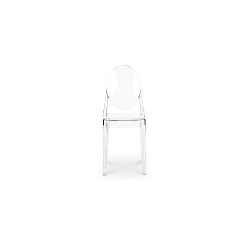 Chaise Transparente De Salle à Manger - Victoire  Blanc