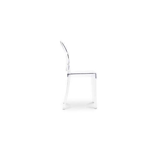 X4 Chaise à Manger Victoire Design Transparent Noir