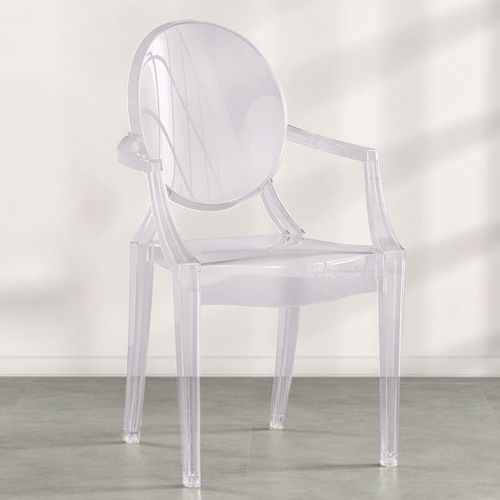 Chaise Enfant Louis King Design Transparent Bleu Transparent