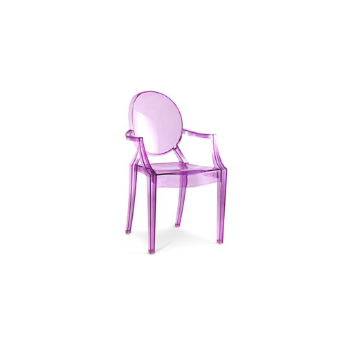 Chaise Enfant Louis King Design Transparent Bleu Transparent