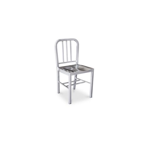 Chaise Design Bruno - Acier Gris Foncé