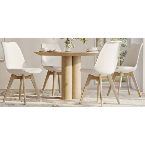 Chaise De Salle à Manger Nordic – Style Scandinave – Brielle Blanc