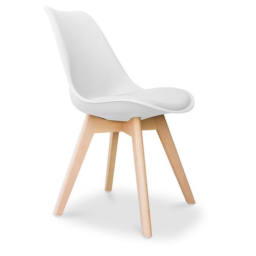 Chaise De Salle à Manger Nordic – Style Scandinave – Brielle Blanc