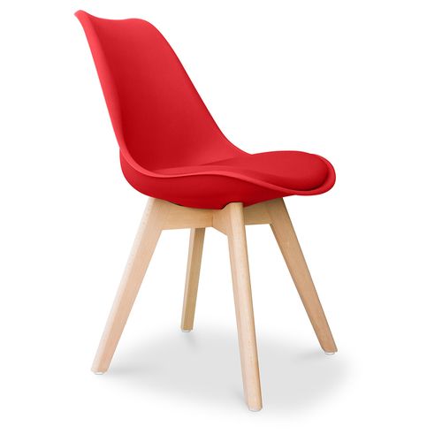 Chaise De Salle à Manger Nordic – Style Scandinave – Brielle Rouge