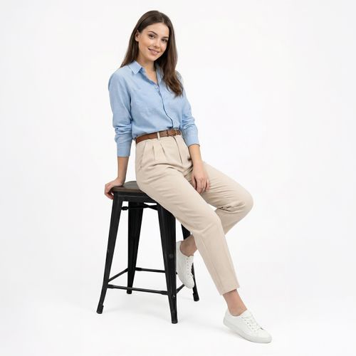 Tabouret De Bar - Design Industriel - Bois Et Acier - 60cm -metalix Vert Pastel