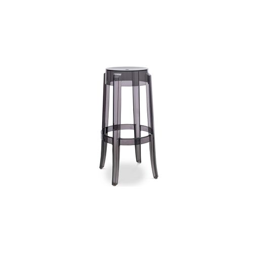 Tabouret De Bar Victoire - 75cm - Design Transparent Gris Clair