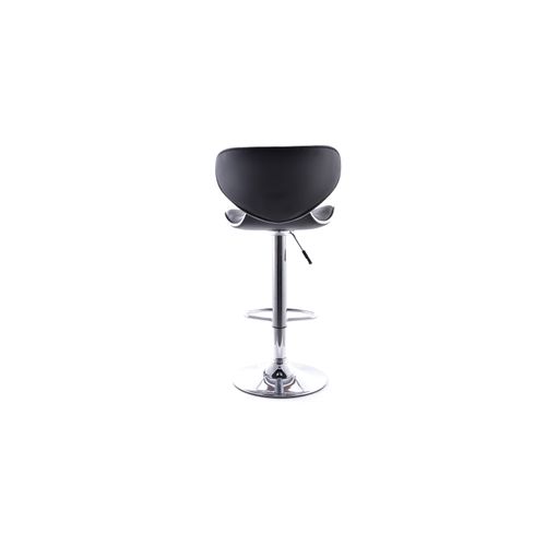 Tabouret De Bar Curved Back Pivotant - Réglable En Hauteur Rouge