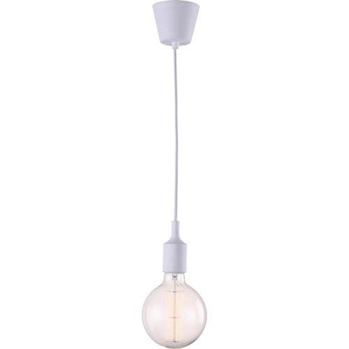 Lampe Ampoule Pendante Edison - Silicone Blanc