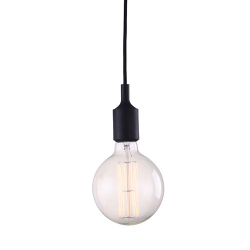 Lampe Ampoule Pendante Edison - Silicone Blanc