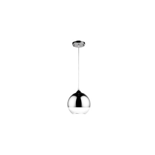 Lampe Suspension Reflexion - 25 Cm - Métal Chromé Argenté