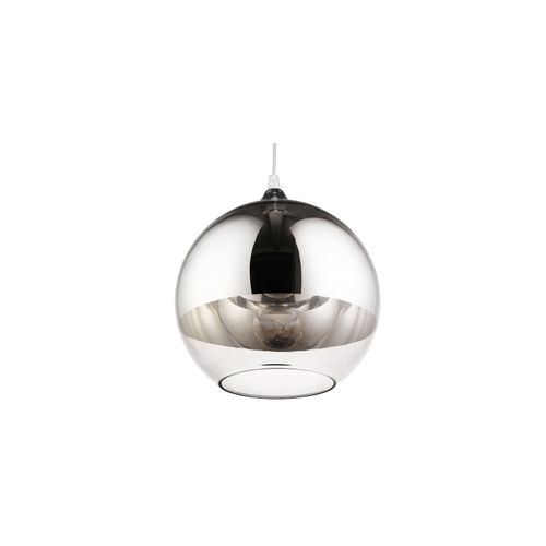 Lampe Suspension Reflexion - 25 Cm - Métal Chromé Argenté