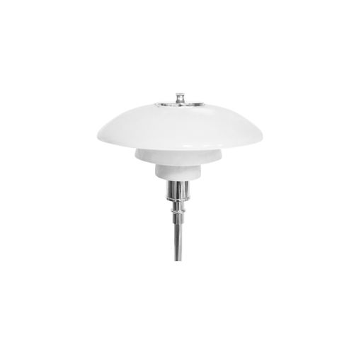Lampe De Bureau Pl 3/2 - Acier/verre Opalin Acier