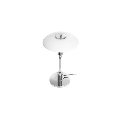 Lampe De Bureau Pl 3/2 - Acier/verre Opalin Acier
