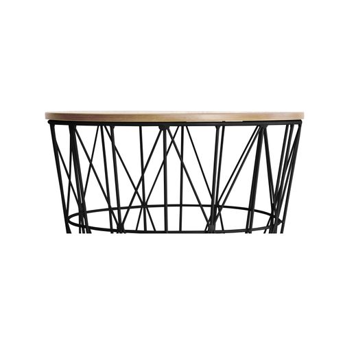 Table D'appoint Panier – Style Modern Bleu Clair